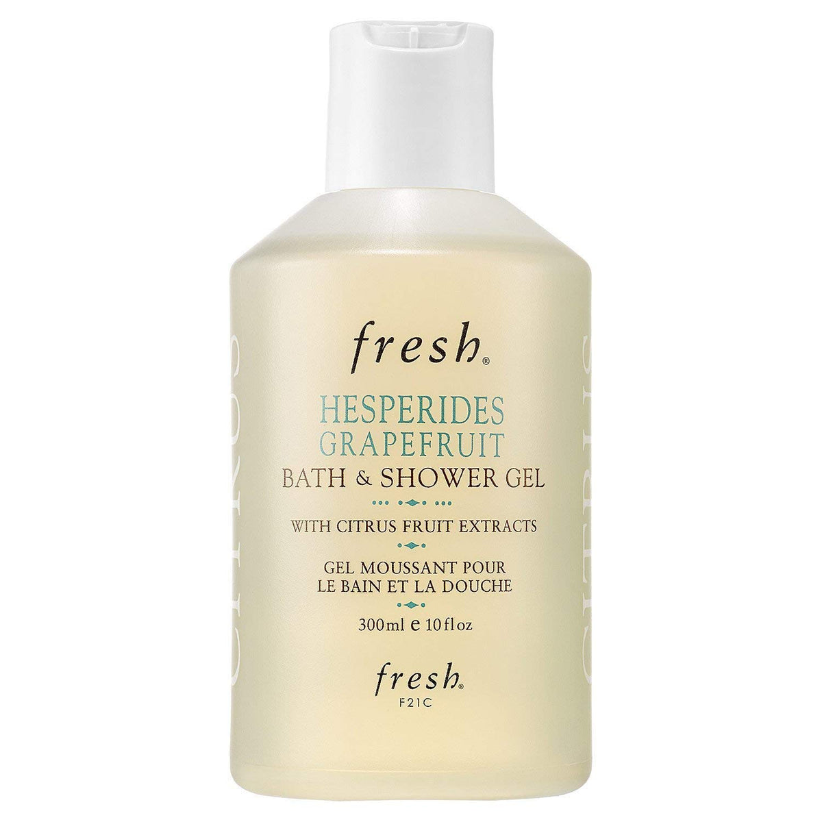 Fresh Hesperides grapefruit front bottle showing label and size, energizing scent