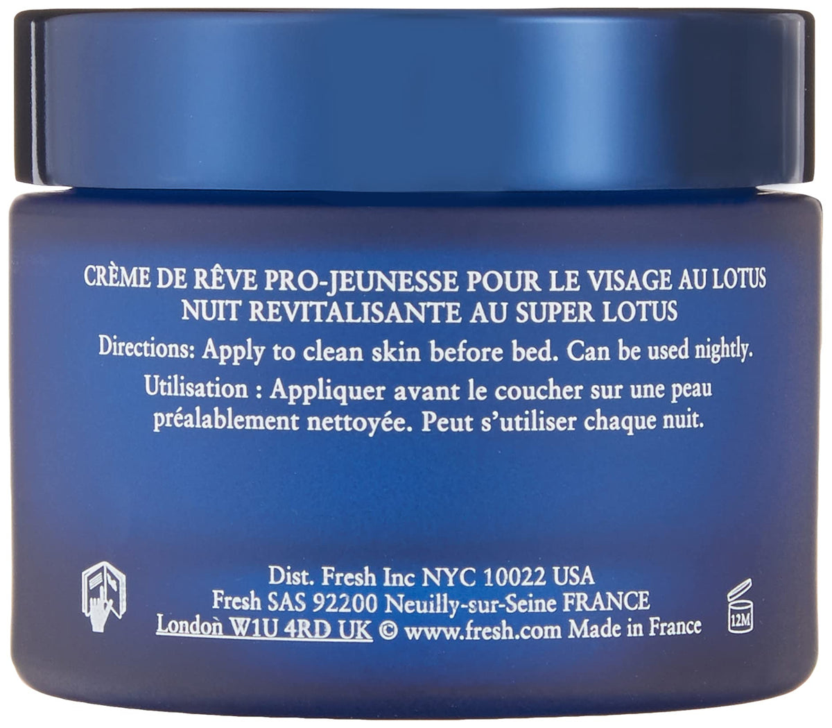 Fresh Lotus cream texture close-up highlighting smoothness and rich hydration