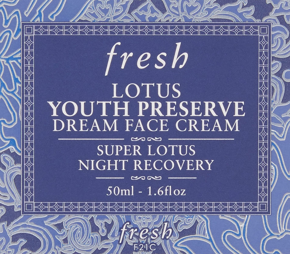 Fresh Lotus cream in hand demonstrating application for overnight hydration