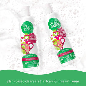 Fresh Monster before-and-after hair showing softer shinier hair