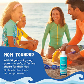 Fresh Monster bottle next to toy showing 8.5 oz scale and family-friendly portion benefit