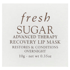 Fresh sugar lip mask creamy texture closeup demonstrating rich nourishing finish