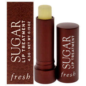 Fresh sugar lip treatment front tube showing branding and shade