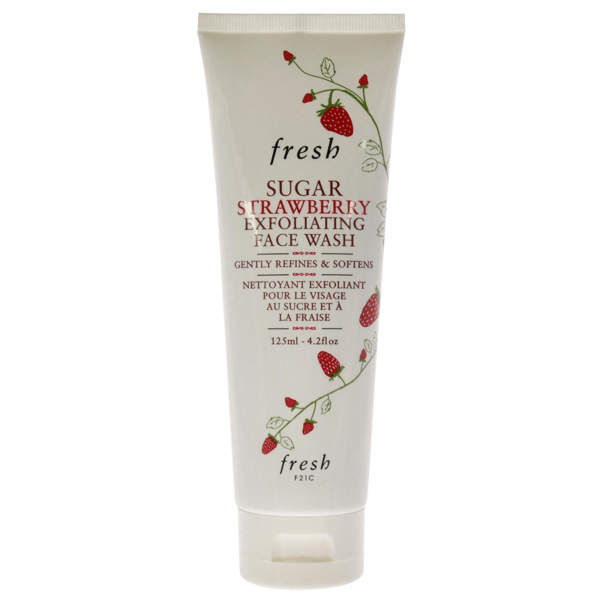 Fresh Sugar strawberry front packaging showing tube and branding for quick recognition