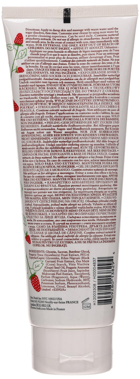 Fresh Sugar strawberry product in use on hands demonstrating effective gentle exfoliation