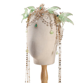 FRESHME front view of elf crown showing full butterfly wings and ornate style, dramatic effect