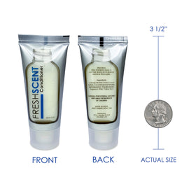 Freshscent conditioner texture on fingertip highlighting smooth, lightweight formula