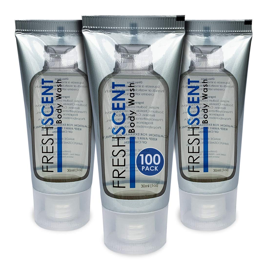 Freshscent front packaging showing 100 tubes and clear branding with professional presentation