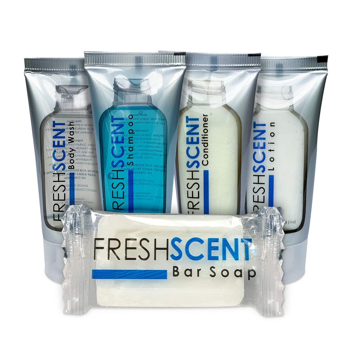 Freshscent bar in hand for scale demonstrating travel friendly size
