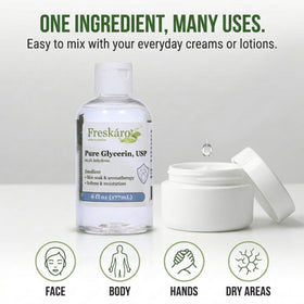 Freskáro blended with oils and water for a homemade serum preparation
