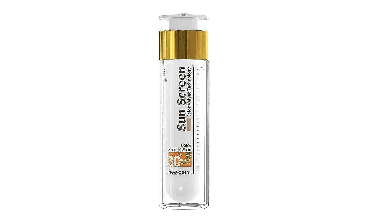 FREZYDERM front tube showing product label and SPF30 protection benefit