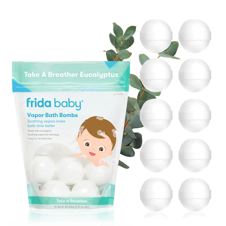 Frida Baby front packaging showing 10-count value pack and calming design