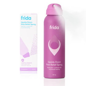 Frida Mom front packaging showing spray bottle and benefits