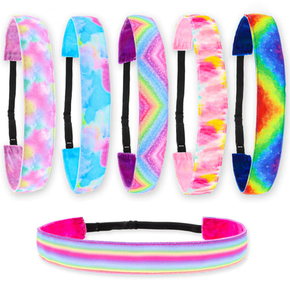 FROG SAC front packaging showing six tie dye headbands and bright colors for easy selection