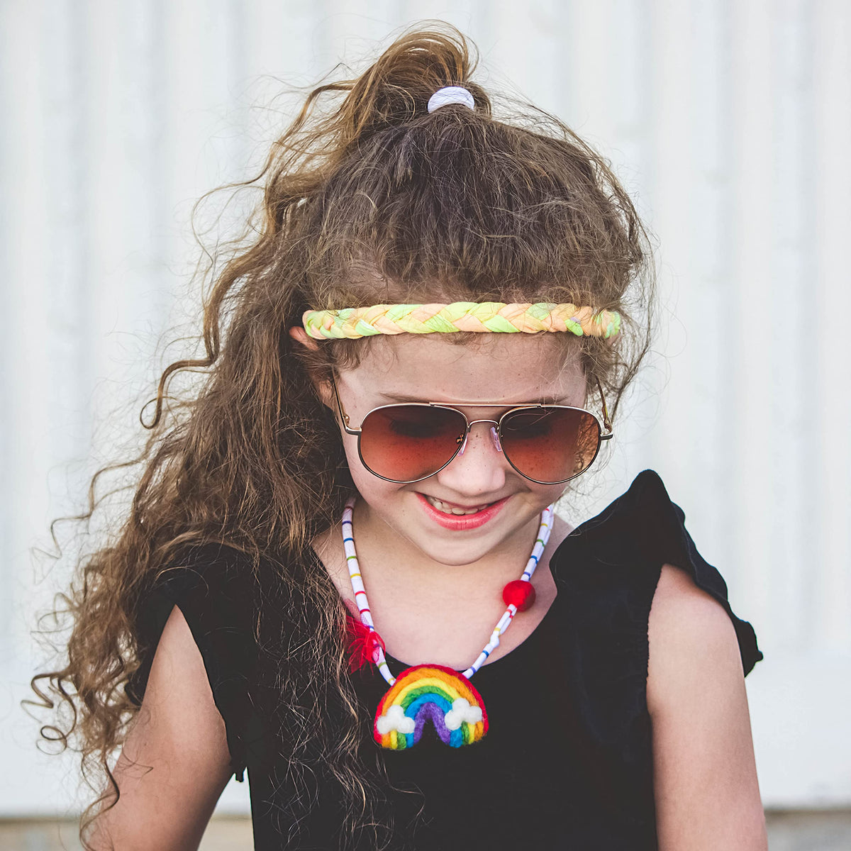 FROG SAC tie dye headbands in an Easter basket as a cheerful gift idea