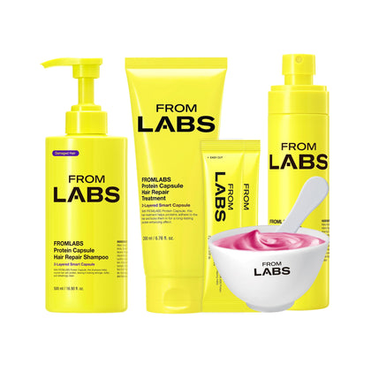 FROMLABS set front packaging showing complete four-step routine and benefits