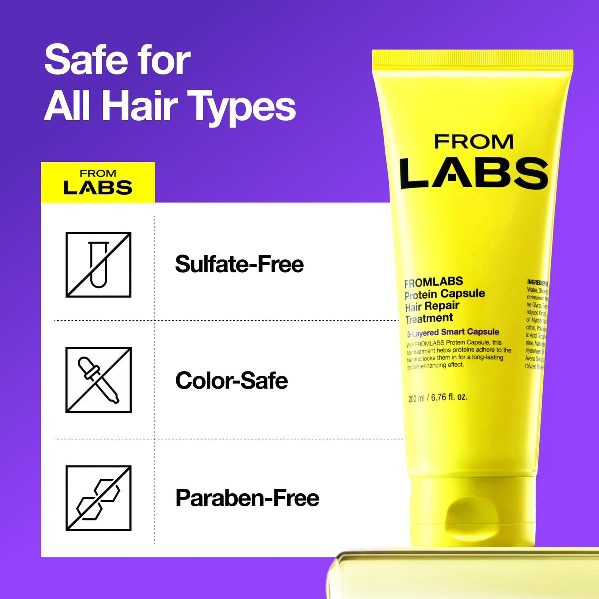 FROMLABS product label close view showing key ingredients and directions