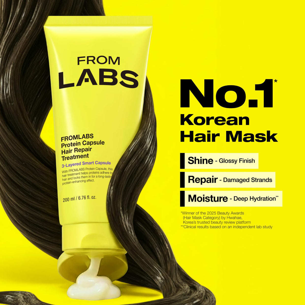 FROMLABS protein deep conditioning mask open jar restoring strength and smoothness