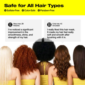 FROMLABS spray being applied to curly hair reducing frizz and enhancing definition