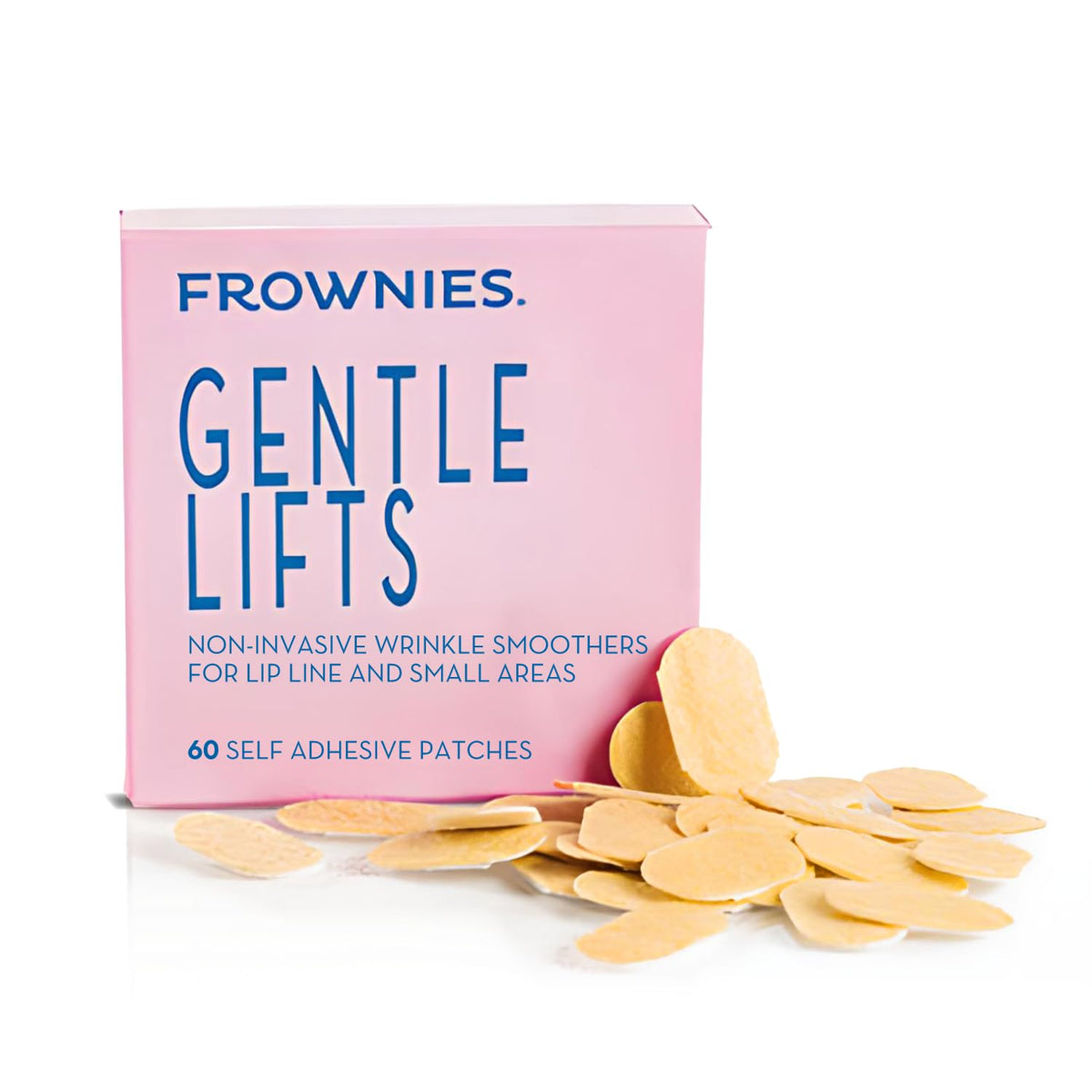 Frownies front packaging showing box and quantity for convenience