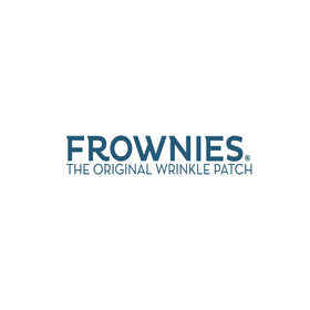 Lifestyle scene with Frownies patch in bathroom routine showing effortless daily use
