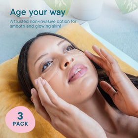 Frownies gel patch in hand demonstrating compact size and easy application