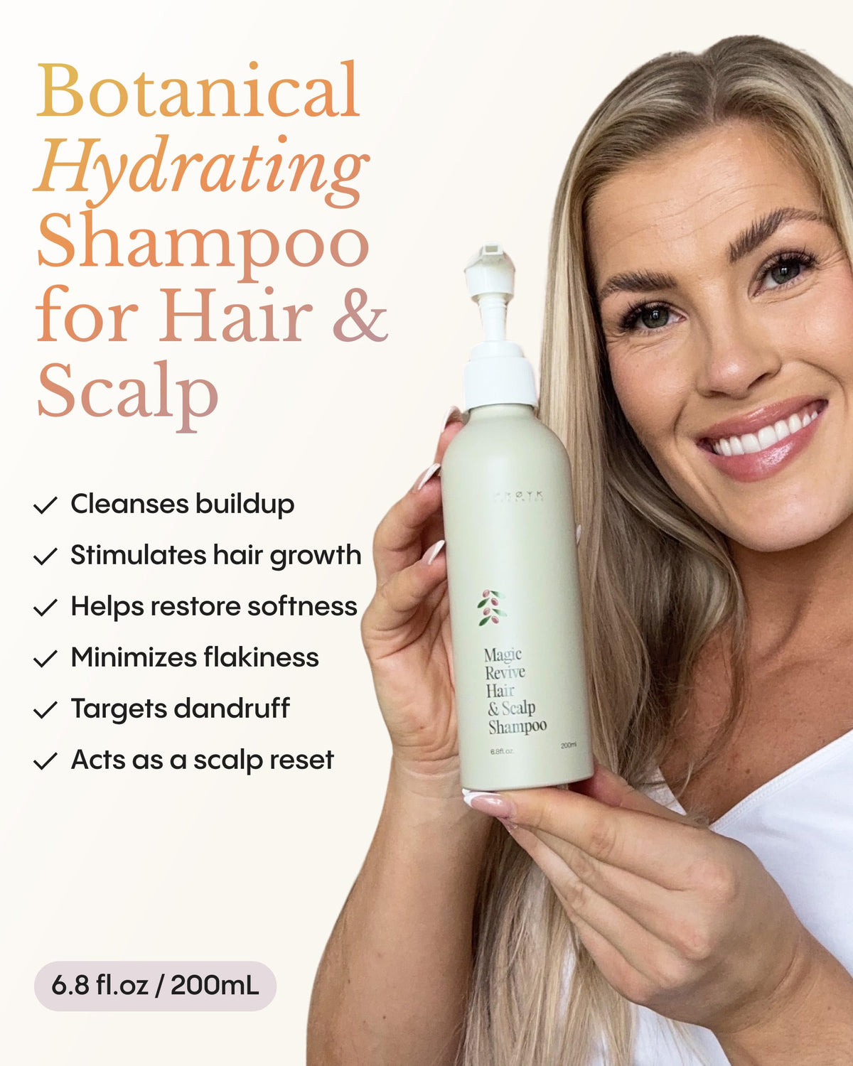 FRØYA top label close-up highlighting natural ingredients and directions