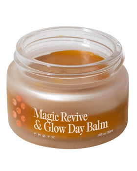 FRØYA front jar of Magic Revive & Glow Day Balm showing packaging and size benefit