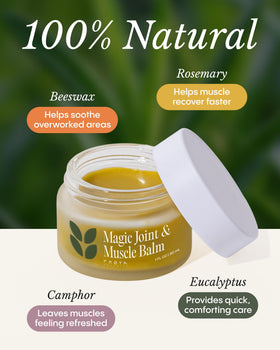 FRØYA 30ml jar beside a hand showing scale and pocket-friendly convenience