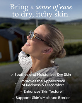 FRØYA open jar showing thick balm texture for lasting hydration