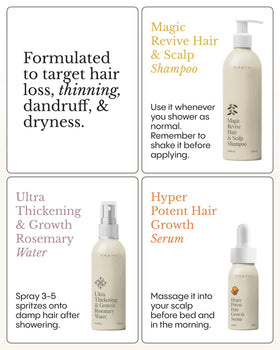 FRØYA rosemary spray being applied to damp hair for added body