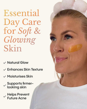 FRØYA close-up balm texture highlighting creamy beeswax fusion for smooth skin