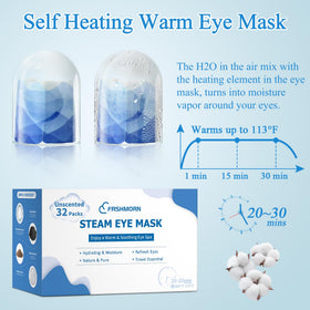 FRSHMORN mask on a hand showing scale and portable size for travel convenience