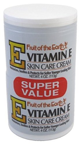 Fruit of the Earth front jar showing label and easy-access lid for quick moisturizing