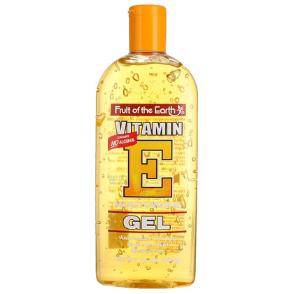 Fruit of the Earth front packaging showing 12oz gel, clear label and product benefit