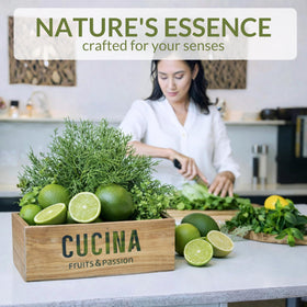Fruits and Passion product displayed on kitchen counter conveying fresh atmosphere
