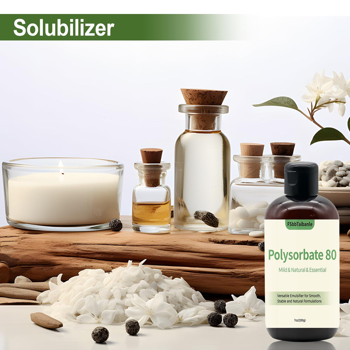 FSbbTaibanle Polysorbate 80 label and ingredient panel for formulation clarity