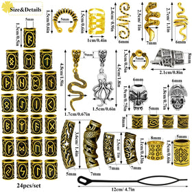 Fscwlmon beads next to ruler showing sizes for confident selection and accurate fit