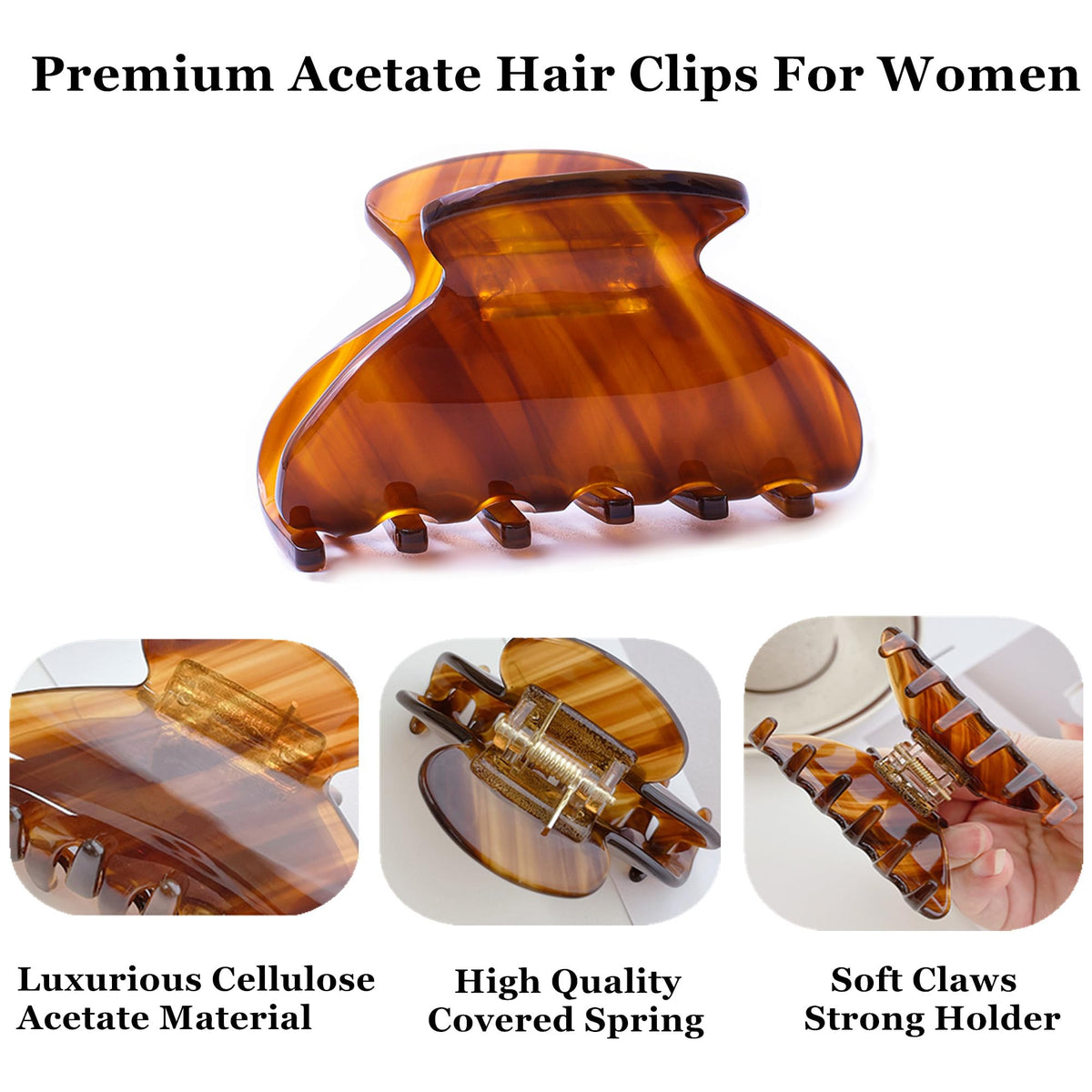Fsmiling securing a full updo on thick hair for strong, comfortable hold