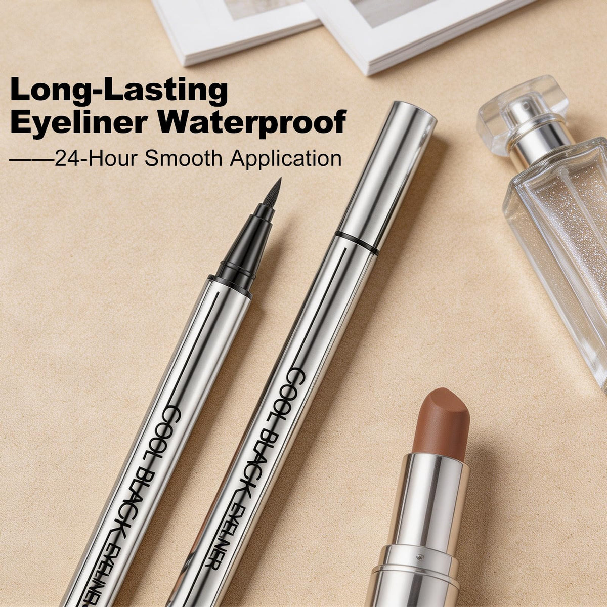 FUERHPSH pen in makeup bag illustrating portability and on-the-go touch-up ease