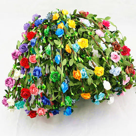 FUGZAUD floral crown in festival setting enhancing outfit and photos