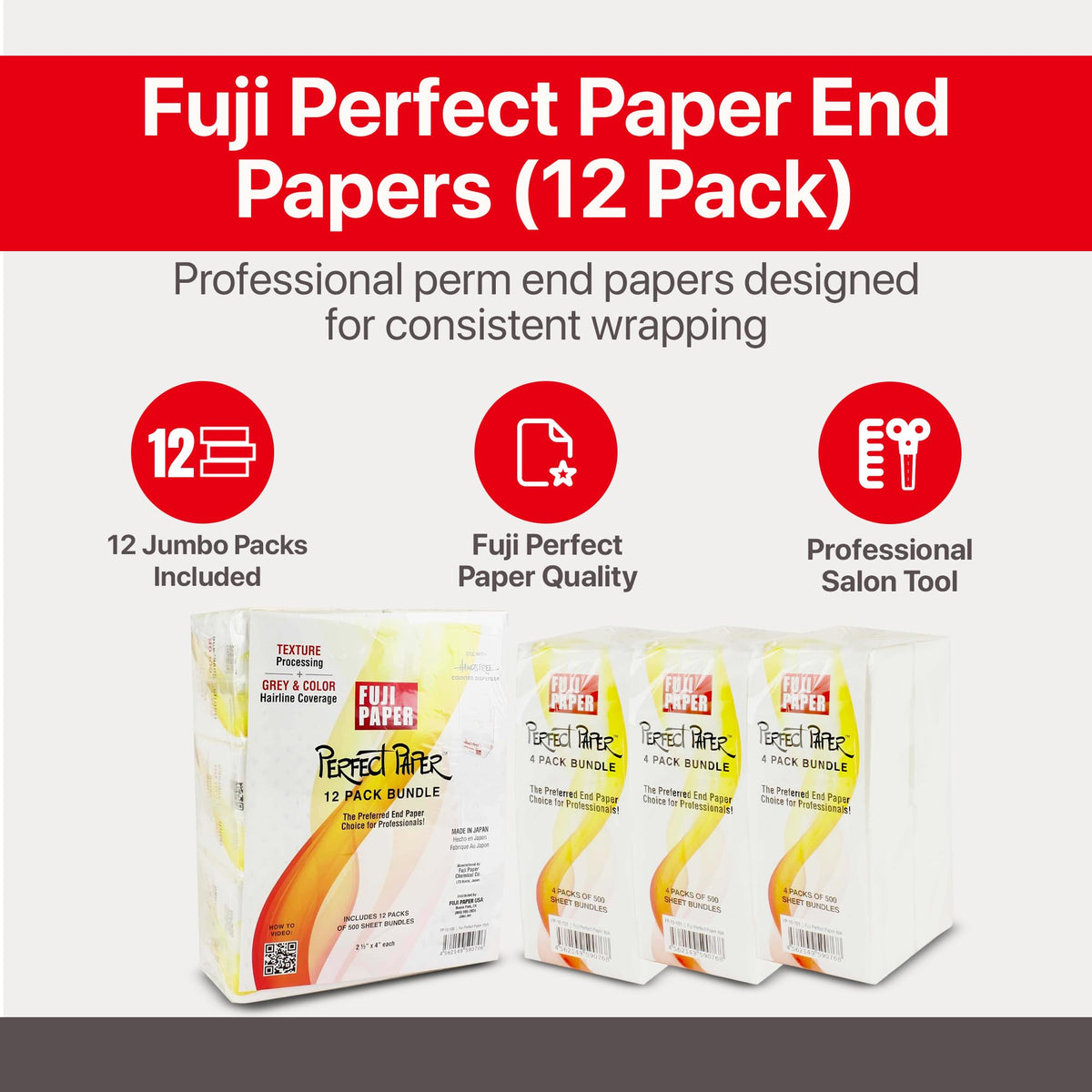FUJI close-up of pre-folded edge showing quick-use convenience