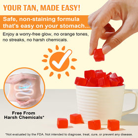 FUKEVY gummy texture detail showcasing chewable consistency and appeal