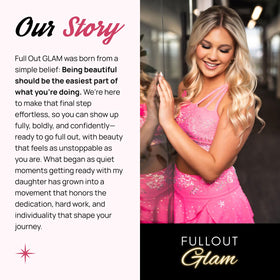 Full Out Glam model applying liner near lash line for effortless lash placement