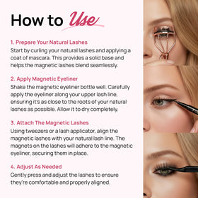 Full Out Glam liner bonding with magnetic lashes for secure glue-free hold