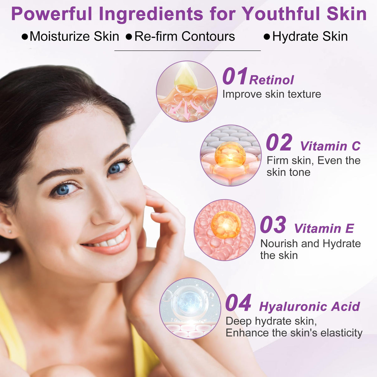 FULLLIGHT TECH toner bottle closeup highlighting clear formula that balances and refines skin