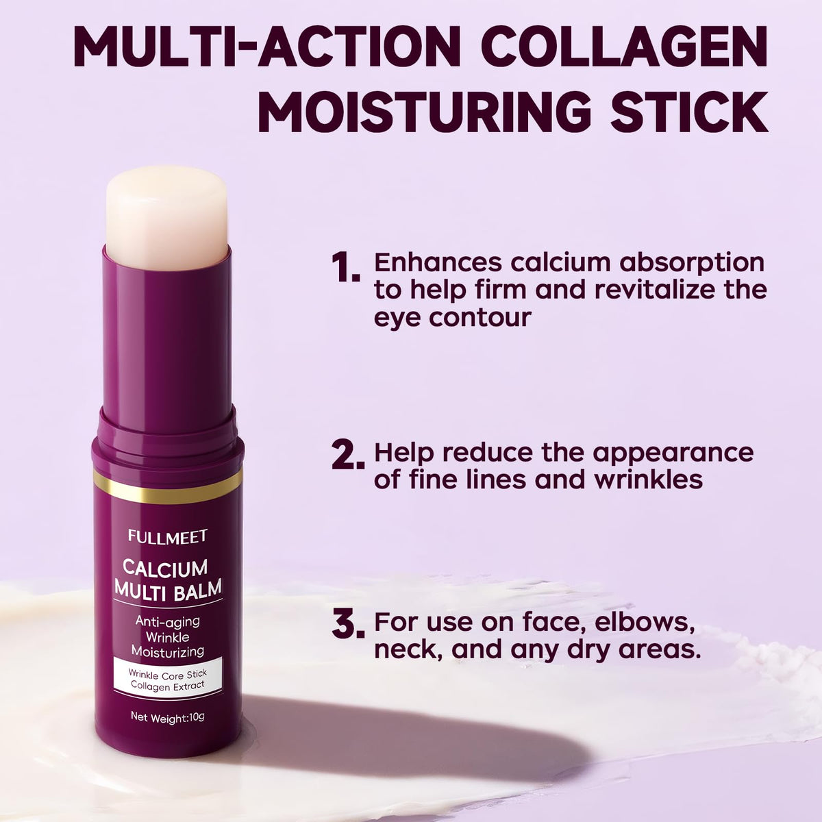FullMeet application on lip lines showing targeted smoothing and quick absorption
