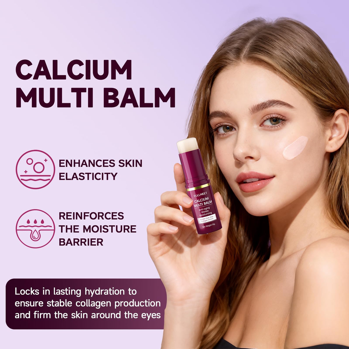 FullMeet texture close-up of balm surface demonstrating smooth glide benefit