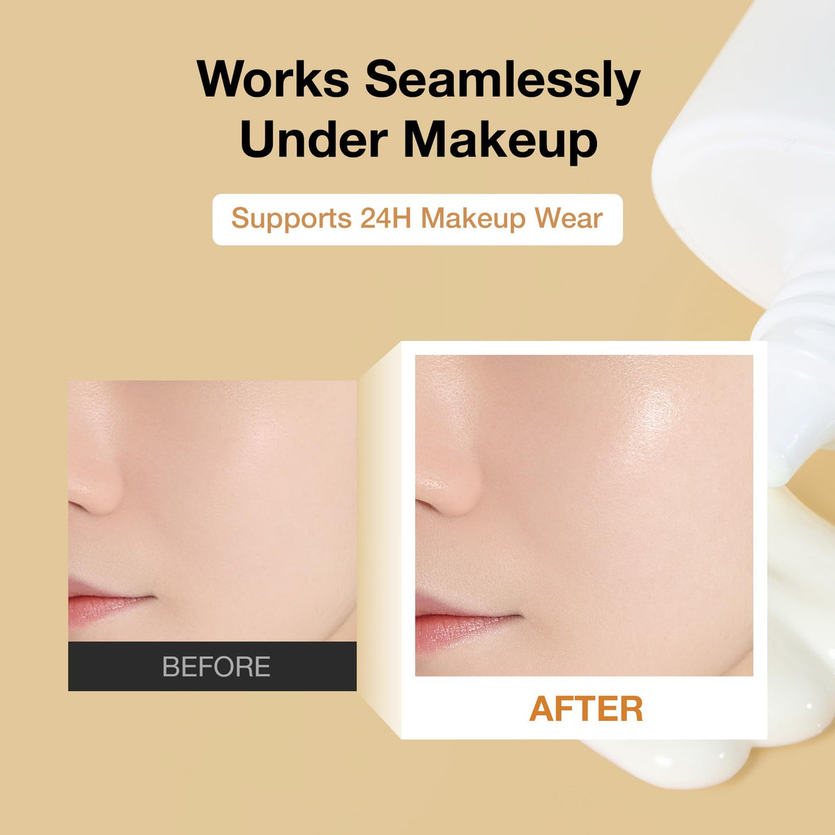 FULLY before-after chart showing oil reduction and hydration increase