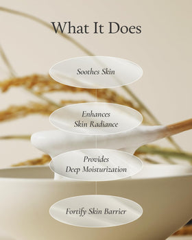 FULLY ingredient callout rice bran water and aloe for gentle nourishment